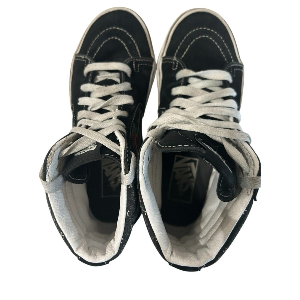 Vans Unisex Youth SK8 Rose Skull Hi Top Suede Sneaker Boys 3.5 / Girls 5 - Picture 9 of 16